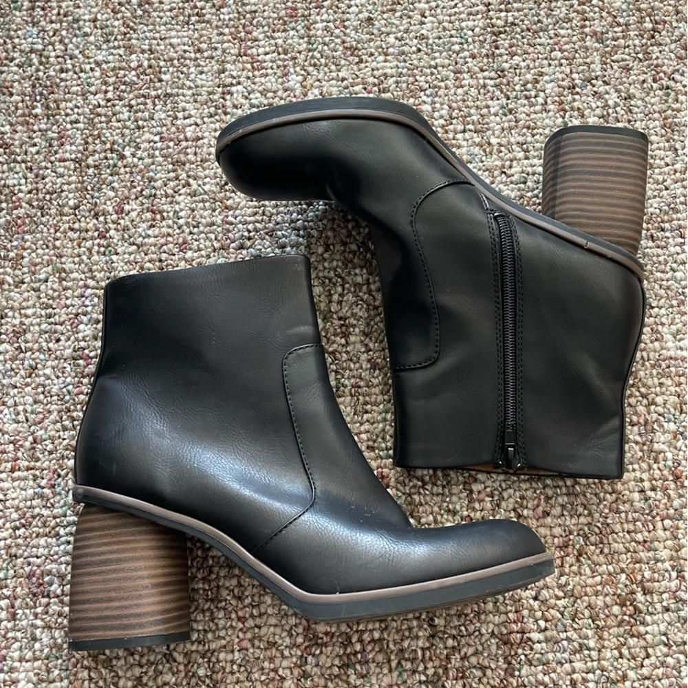 Black ankle boots